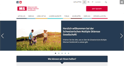 Desktop Screenshot of multiplesklerose.ch